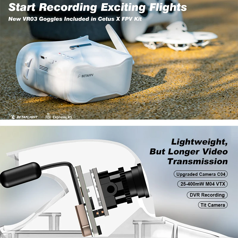 Kit FPV Cetus X, émetteur radi - Drone Kit Beginner avis et prix